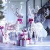 Minetom 2Pack Fairy Lights Plug in, 100 LEDs 33 Feet Firefly String Lights Waterproof Starry Lights Silver Wire for DIY Wreath Wedding Bedroom Indoor Outdoor Party Christmas Decorations, Pure White view 2