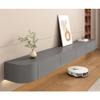 160-240cm Wall Mounted Shelves Floating Tv Unit Media Wall Unit Floating Tv White/Gray, Entertainment Media Console Center, Commonly Used in Living Rooms and Bedrooms(Grey,160 * 30 * 20cm) view 1
