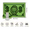 Money Cash Welcome Mat - Low Pile, Non-Slip, Easy Clean Entrance Mat - 17"x29.5" view 2