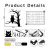 Aportif Metal Owl Wall Decor, Owl Wall Art, Tree Decorations, Metal Tree Branch Art, Bird Pictures, Birds on a Branch Decorations, Living Room Decor (Black, 19x17in|47x43cm) view 4