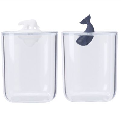 Toothpick Dispenser 2PCS Table Toothpick Dispenser Home Living Room Cotton Pad Storage Box Cotton Swab Portable Transparent Acrylic Toothpick Holder Toothpicks For Appetizers