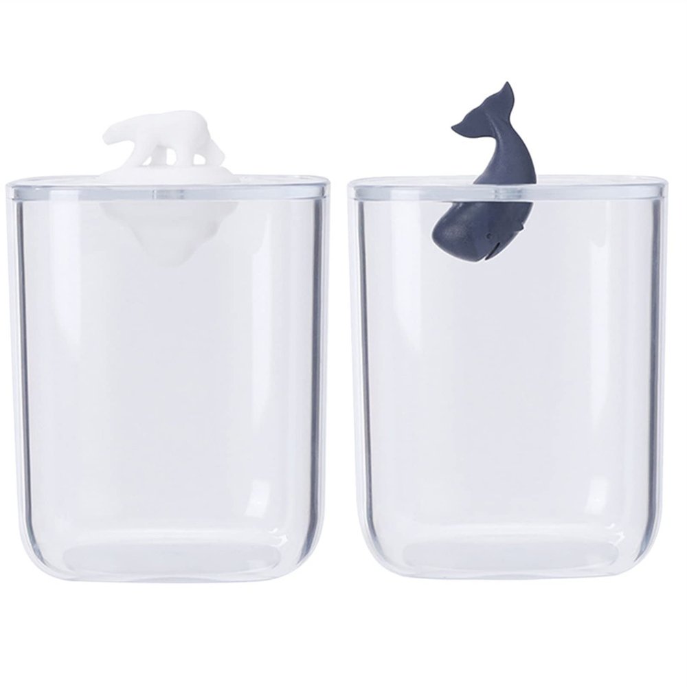 Toothpick Dispenser 2PCS Table Toothpick Dispenser Home Living Room Cotton Pad Storage Box Cotton Swab Portable Transparent Acrylic Toothpick Holder Toothpicks For Appetizers