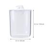 Toothpick Dispenser 2PCS Table Toothpick Dispenser Home Living Room Cotton Pad Storage Box Cotton Swab Portable Transparent Acrylic Toothpick Holder Toothpicks For Appetizers view 2