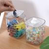 Toothpick Dispenser 2PCS Table Toothpick Dispenser Home Living Room Cotton Pad Storage Box Cotton Swab Portable Transparent Acrylic Toothpick Holder Toothpicks For Appetizers view 3