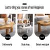 Cloud Shaped Coffee Table, Cute Irregular Coffee Table, Cloud Shape Center Table with Thicken Round Edge, Modern Low End Table with 3 Legs, Tea Table Unique Cloud Coffee Table,Walnut-80x55x40cm view 3