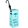 Umbrella Rack for Entryway Nordic Style Letter Hollow Umbrella Holder, Florist Large Capacity Iron Art Umbrella Bucket with Hook, Daily Storage(Sky Blue) view 1