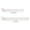 160-240cm Wall Mounted Shelves Floating Tv Unit Media Wall Unit Floating Tv White/Gray, Entertainment Media Console Center, Commonly Used in Living Rooms and Bedrooms(White,180 * 30 * 20cm) view 3