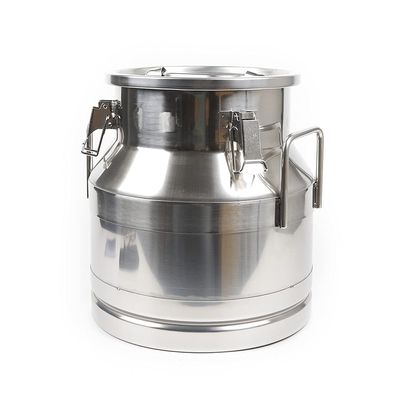 12L Stainless Steel Milk Can with Sealed Lid, 3Gal Heavy Duty Milk Bucket Milk Jug Liquid Container Storage with Thick Handle Milk Transport Can (12L)