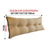 CTREVL Wedge Headboard Pillow,Wedge Reading Pillow,dorm pillow headboard,Removable Outer Cover,Queen Backrest Support Cushion,Comfortable Backrest Support for Reading and Relaxing in Bed(Bronze,60x60x view 2