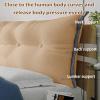 CTREVL Wedge Headboard Pillow,Wedge Reading Pillow,dorm pillow headboard,Removable Outer Cover,Queen Backrest Support Cushion,Comfortable Backrest Support for Reading and Relaxing in Bed(Bronze,60x60x view 4