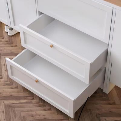 2 Rolls of White Cabinet Liner Shelf Liner