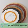 Wooden Turntable For Dining Table Lazy Susan Round Rotating Tray Cabinet Organizer For Parties, Weddings, Spice Rack(Wood color,34inch) view 2