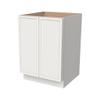 RTA Solid Wood Frame Full Height Door Base Cabinet - 2 Doors and 1 Shelf,Kitchen Storage Cabinet, Entryway Cabinet, Suitable Kitchen, Living Room, Entryway, and Office(Origami White 24W24D34.5H) view 1
