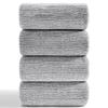 4 Piece Bath Towel Set 35"x70"Oversized Bath Towel for Bathroom Ultra Soft Fluffy Extra Large Bath Sheet Luxury Premium Bathroom Towel Highly Absorbent Quick Dry Shower Towel for Hotel Spa,Black White view 1