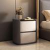 Bed Side Table/Night Stand Italian Minimalist Bedside Table, Oval Bedside Table, Modern Light Luxury Bedroom Storage Cabinet, Wabi-sabi Style Bedside Table Bedroom Side Tables view 2