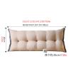 CTREVL Headboard Pillow,Beig Large Reading Wedge Pillow Headboard Cushion,Removable outer cover,Large Couch Daybed Pillow or Positioning Support Backrest Back Cushion for Sitting in Bed(Green,60x60x20 view 2