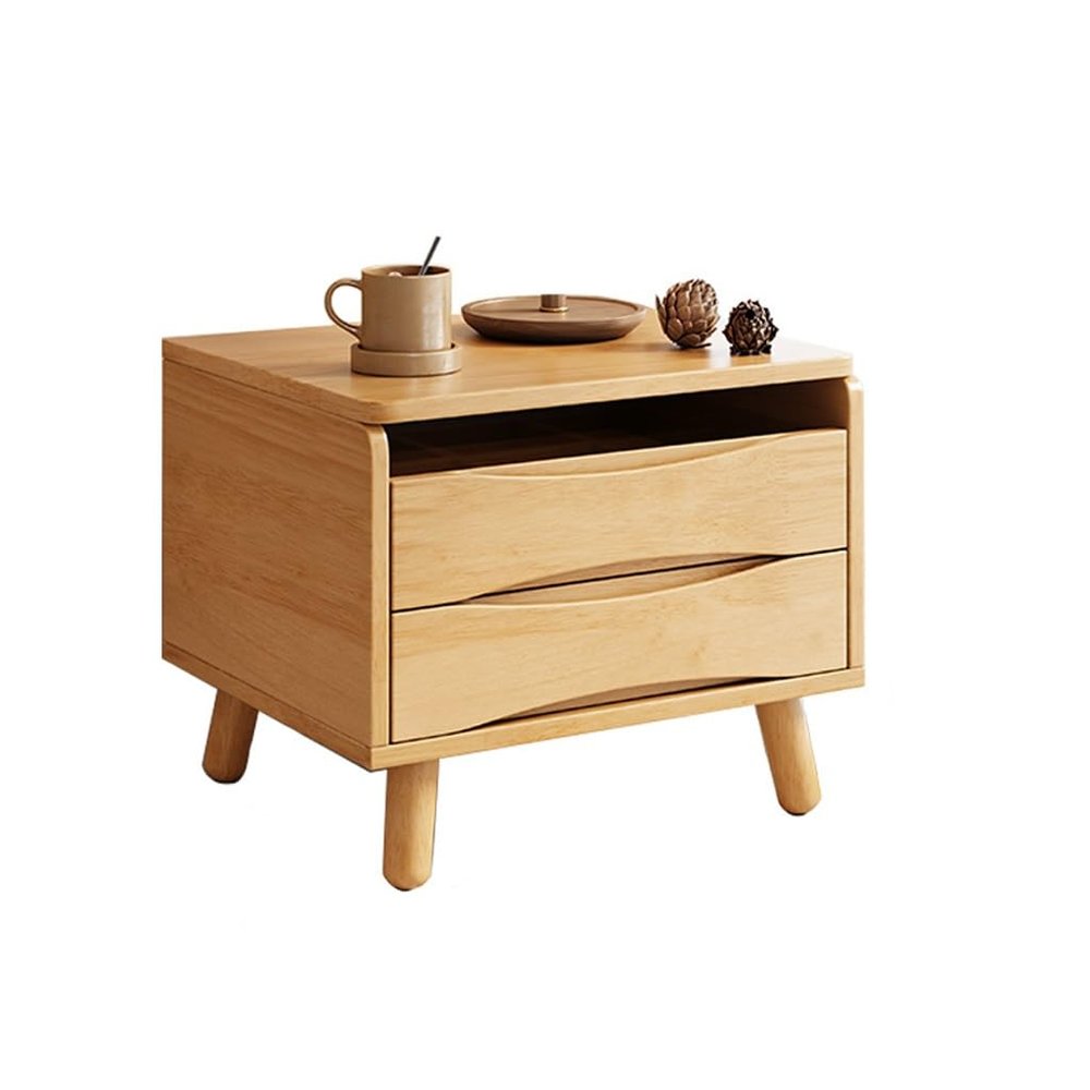 RENEESME Dressing Table Nordic Solid Wood Bay Window Dressing Table, Multi-Functional Room Dressing Table, Storage Cabinet Integrated Dressing Table Makeup Vanity Desk