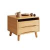 RENEESME Dressing Table Nordic Solid Wood Bay Window Dressing Table, Multi-Functional Room Dressing Table, Storage Cabinet Integrated Dressing Table Makeup Vanity Desk view 1