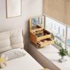 RENEESME Dressing Table Nordic Solid Wood Bay Window Dressing Table, Multi-Functional Room Dressing Table, Storage Cabinet Integrated Dressing Table Makeup Vanity Desk view 2