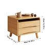 RENEESME Dressing Table Nordic Solid Wood Bay Window Dressing Table, Multi-Functional Room Dressing Table, Storage Cabinet Integrated Dressing Table Makeup Vanity Desk view 3