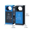 ENGENDER Outdoor Trash Can Outdoor Trash Can Sorting Trash Can with Ashtray Trash Can Large-Capacity Trash Can Suitable for Shopping Mall Streets Garbage Can(A) view 2
