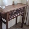 YNWDBY Buddha Altar Solid Wood Flat-top Table, Chinese Style Zen Entrance Case, Black Walnut Strip Table, Household Incense Table, Buddha Seat Cabinet Buddhism Decor view 4