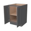 RTA Solid Wood Frame Full Height Door Base Cabinet - 2 Doors and 1 Shelf,Kitchen Storage Cabinet, Entryway Cabinet, Suitable Kitchen, Living Room, Entryway, and Office(Pebble Gray 24W24D34.5H) view 4