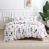 Botanical Duvet Cover -Lightweight Soft 100% Microfiber Plant Print Comforter Cover Set-Stylish Bedding Essential for Cozy Home Decor Premium Quality Durable Machine Washable (Floral-White, King ) view 1