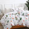 Botanical Duvet Cover -Lightweight Soft 100% Microfiber Plant Print Comforter Cover Set-Stylish Bedding Essential for Cozy Home Decor Premium Quality Durable Machine Washable (Floral-White, King ) view 3