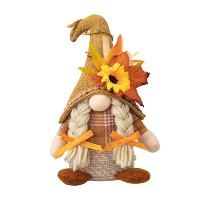 Talent Star Fall Decor,Thanksgiving Gnomes Plush,Fall Autumn Decorations Harvest Present Handmade Elf Dwarf Figurines for Home Kitchen Farmhouse Tiered Tray B