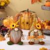 Talent Star Fall Decor,Thanksgiving Gnomes Plush,Fall Autumn Decorations Harvest Present Handmade Elf Dwarf Figurines for Home Kitchen Farmhouse Tiered Tray B view 2