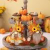 Talent Star Fall Decor,Thanksgiving Gnomes Plush,Fall Autumn Decorations Harvest Present Handmade Elf Dwarf Figurines for Home Kitchen Farmhouse Tiered Tray B view 4