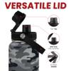 Camo Water Bottle - Camouflage Bottles 32oz Stainless Steel Insulated Sports Tumbler with Lid, Gifts for Men Veteran Hunting Lover Sport Outdoor Workout view 3