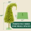 DONGULI 6 Ft Christmas Tree, Bendable Artificial Christmas Tree for Indoor Outdoor with Lights Decorations Balls Christmas Holiday Decor for Home Office Street view 3