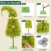DONGULI 6 Ft Christmas Tree, Bendable Artificial Christmas Tree for Indoor Outdoor with Lights Decorations Balls Christmas Holiday Decor for Home Office Street view 4