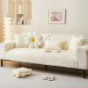 vctops Cotton Embroidery Couch Cover Neutral Quilted Sofa Cover Anti Slip Sectional Couch Covers Washable Sofa Slipcover for Dogs, Children, Pets Furniture Protector (Cream,36"x63") view 4