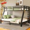 TIHWOALL Latest Upgrade & Stronger Steel Bunk Bed Twin XL Over Queen Size Bunkbed, Thickened Metal More Stable Heavy Duty More Rust-Proof Bunk Queen Bed Frame (Easier Assembly) (Twin XL Over Queen) view 1