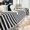 DiiuuAII Couch Covers with Tassel, Washable Chenille Anti-Scratch Couch Protectors for Sectional Sofa, Pet & Cat Friendly view 4