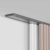 Bcofo Double Row Curtain Track Silent Heavy Duty Drop Ceiling Curtain Track for Curtains-Room Divider for Living Room Bedroom Hospital Easy Install(Gray,2.5m(8.2ft)) view 1