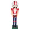LUOZZY 15Inch Rugby Nutcracker Figurine Wooden Nutcracker Statue with Rugby Christmas Nutcracker Gift for Table and Shelf Home Decor view 1