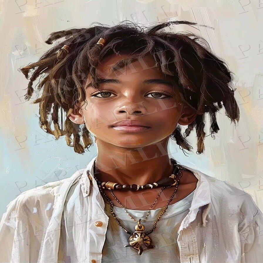 Stylish Printed Posters,African Asian Man Portrait Wall Decor,Oil Painting Canvas Wall Art For Home Decor Bathroom Wall Decor,Stylish Unframed Art 20x20 Inch