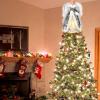 Yallmie 12 Inch Christmas Angel Tree Topper with Lights, Christmas Tree Angel Lighted Tree Topper Angel Figurine, Angel Christmas Tree Topper for Party Holiday Decoration Supplies (Gold) view 3