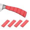 PATIKIL Cutting Knife Handle Heat Shrink Sleeve 1.2x4.9", 4 Pack Chef Cutter Non Slip Wrap for Kitchen Knife Management, Red Oval Pattern view 1