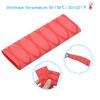 PATIKIL Cutting Knife Handle Heat Shrink Sleeve 1.2x4.9", 4 Pack Chef Cutter Non Slip Wrap for Kitchen Knife Management, Red Oval Pattern view 3