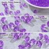 uxcell 1000pcs Fake Ice Rocks, Dazzling Clear Resin Crushed Ice Sparkling Fake Diamonds Gem Stones for Vases Fillers Table Scatter, Theme Party Favors, Purple view 3