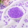 uxcell 1000pcs Fake Ice Rocks, Dazzling Clear Resin Crushed Ice Sparkling Fake Diamonds Gem Stones for Vases Fillers Table Scatter, Theme Party Favors, Purple view 4
