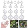 DOITOOL 18Pcs Clear Iridescent Christmas Ornament Balls 2.36 Inch Fillable Plastic Balls for DIY Holiday Tree Decorations and Festive Home Party Decor view 1