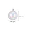 DOITOOL 18Pcs Clear Iridescent Christmas Ornament Balls 2.36 Inch Fillable Plastic Balls for DIY Holiday Tree Decorations and Festive Home Party Decor view 4