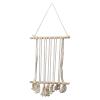 Estink Hanging Photo Display Macrame, Boho Wall Hanging Photos Organizer Cotton Pictures Display Holder for Home Bedroom Dormitory Living Room Craft Room Office Decoration view 1