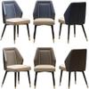 HAOKAZLBR Modern Dining Room Chairs Upholstered Dinner Chair Dining Chairs Set of 4 West Leather Upholstered Accent Chairs Carbon Steel Metal Chairs Kitchen Living Room Side Chairs(Blue) view 4
